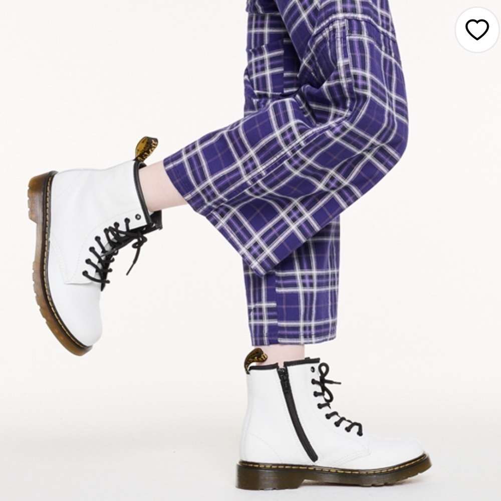 NWOT Dr. Martens 1460 8-Eye Boot - Little Kid / Big Kid - White
